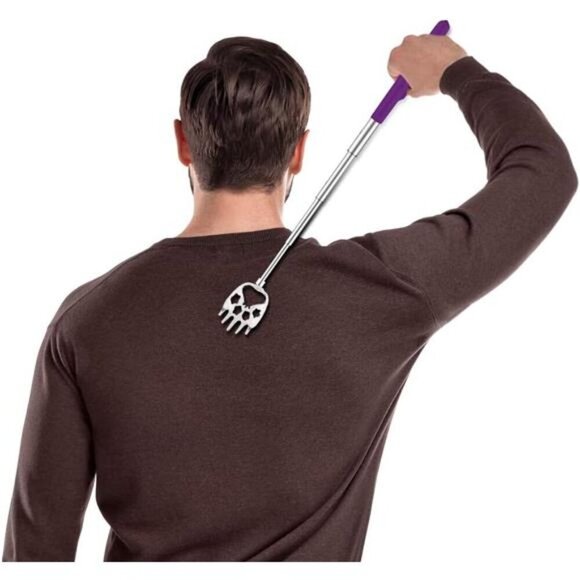 6-Pack Colorful  Telescopic Bear Claw Back Scratcher Extendable Stainless Steel - Picture 6 of 7